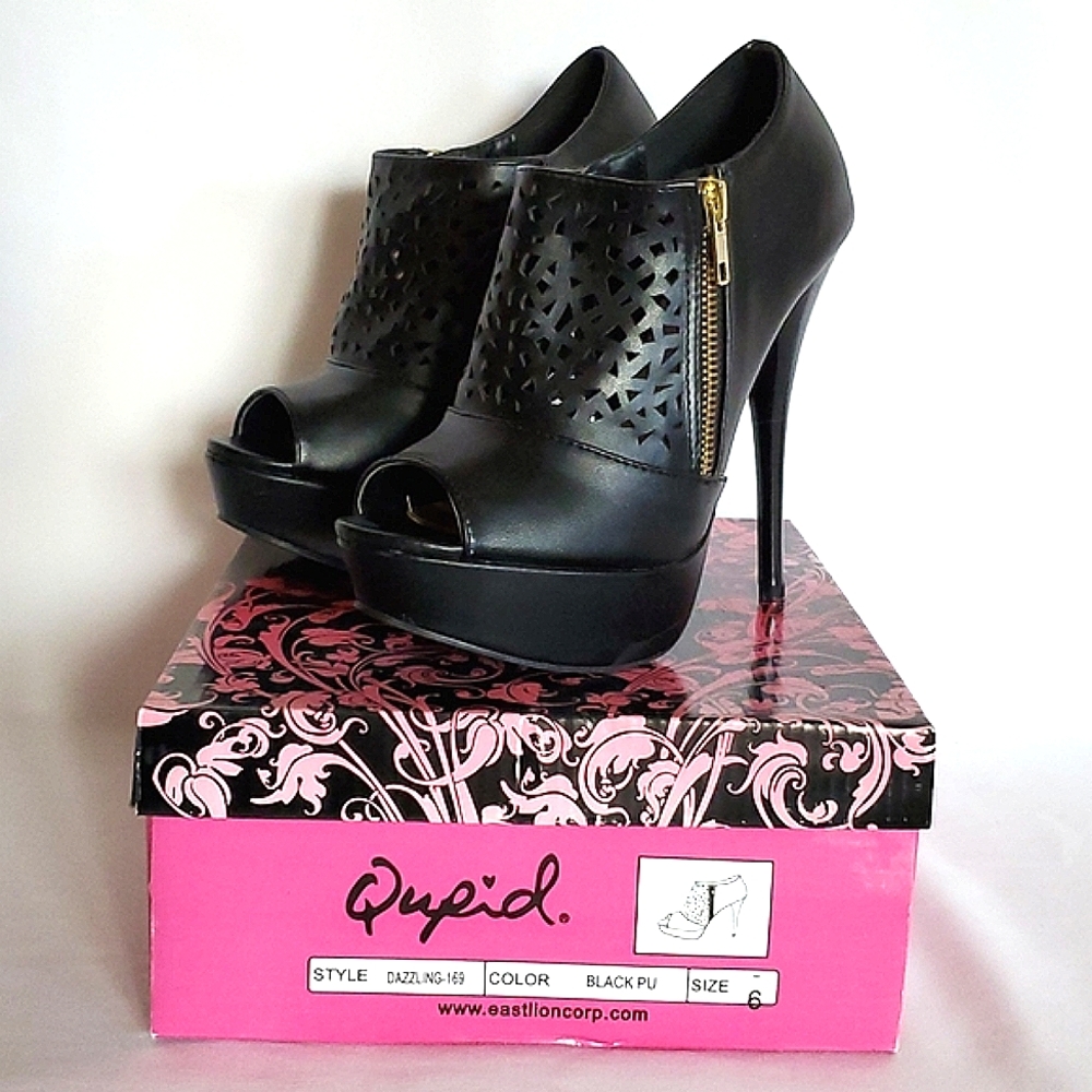 Qupid black stiletto pumps - Picture 9 of 9